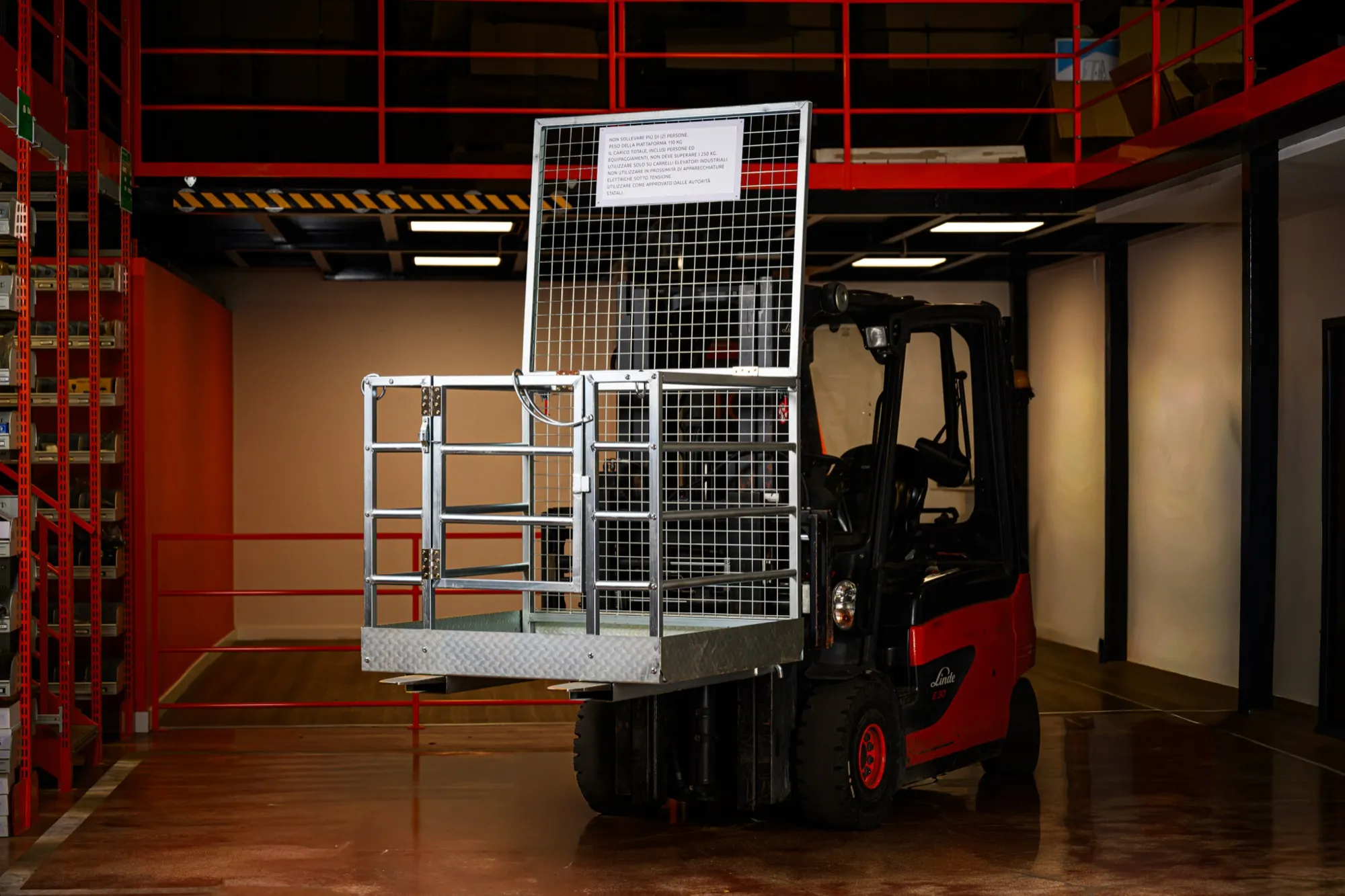 Cestello inforcabile per muletto OrangeLift art. 069687 con portata 250 kg