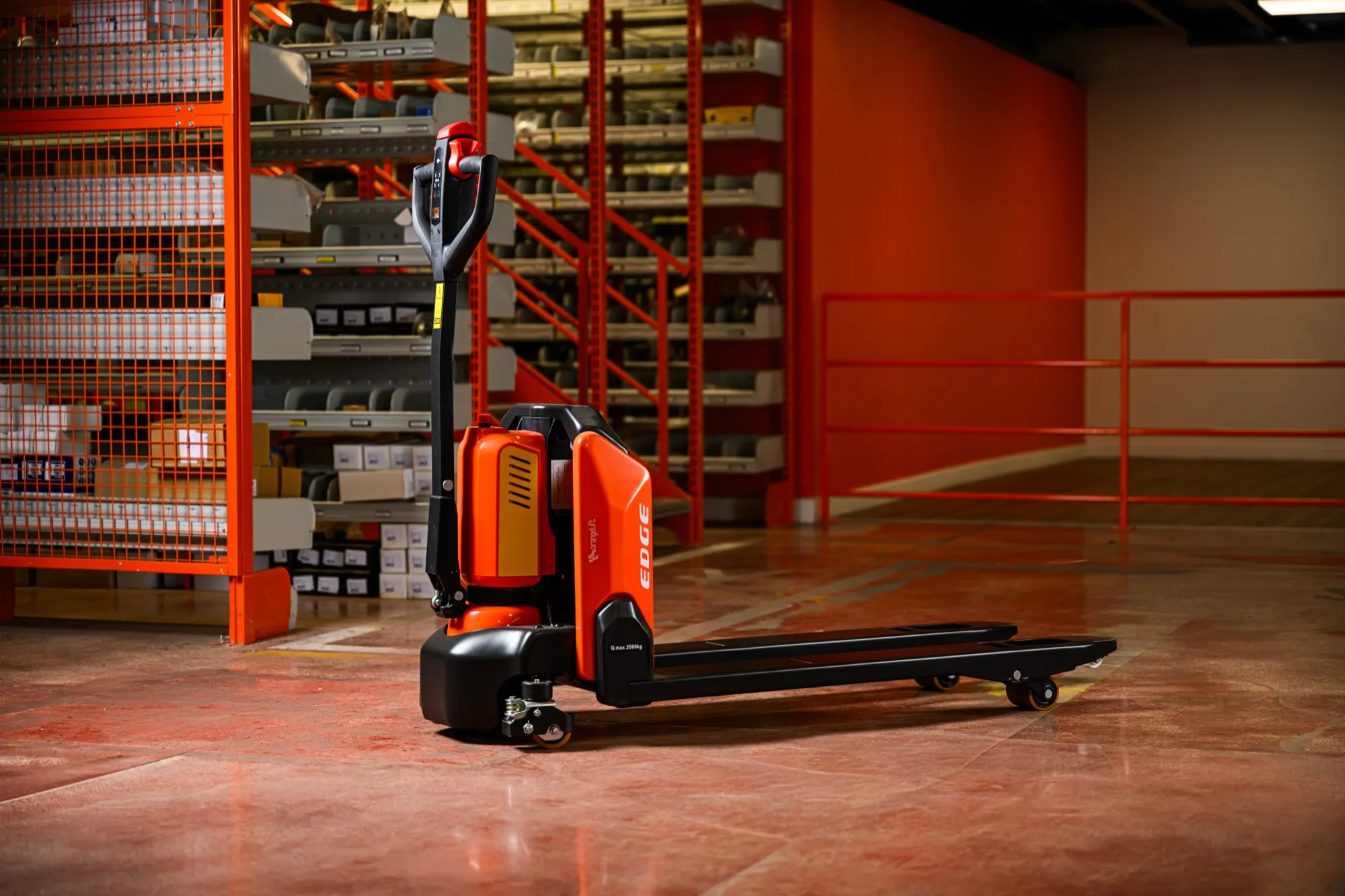 Transpallet elettrico professionale Serie N OrangeLift per magazzino