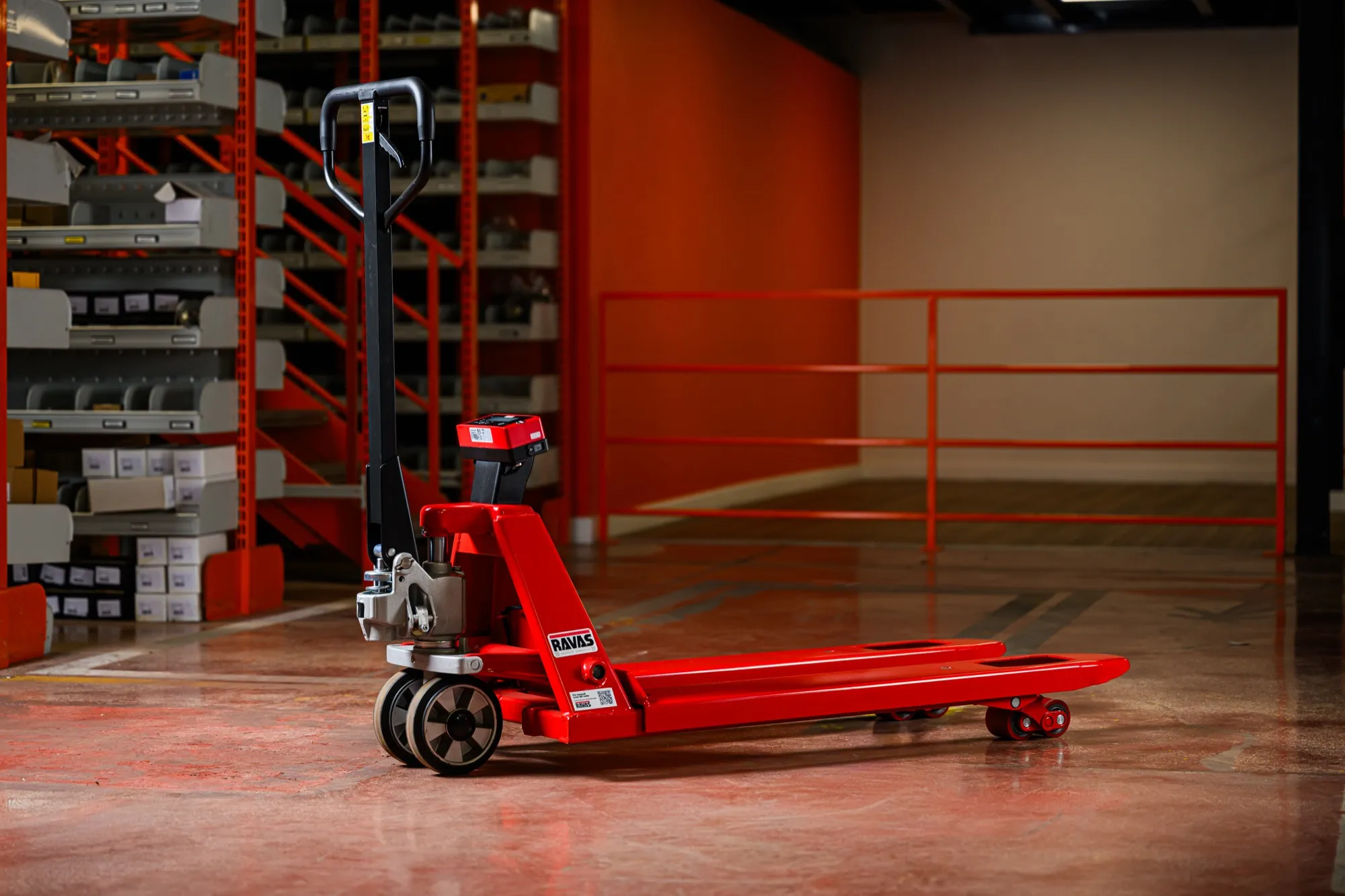 Transpallet pesatore manuale 2000 kg OrangeLift con bilancia integrata